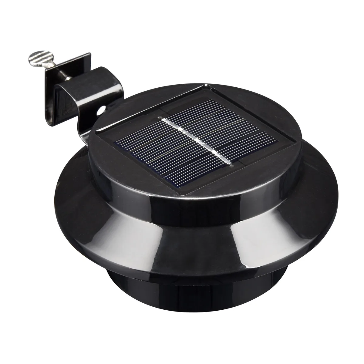 Yescom USA, Inc. Yescom USA, Inc. 11SLP004-3LVR-06 3 LED Solar Gutter Light Black — product photo
