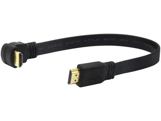 Manw Manw 1ft Flat Slim Down 90 Degree HDMI Cable — product photo