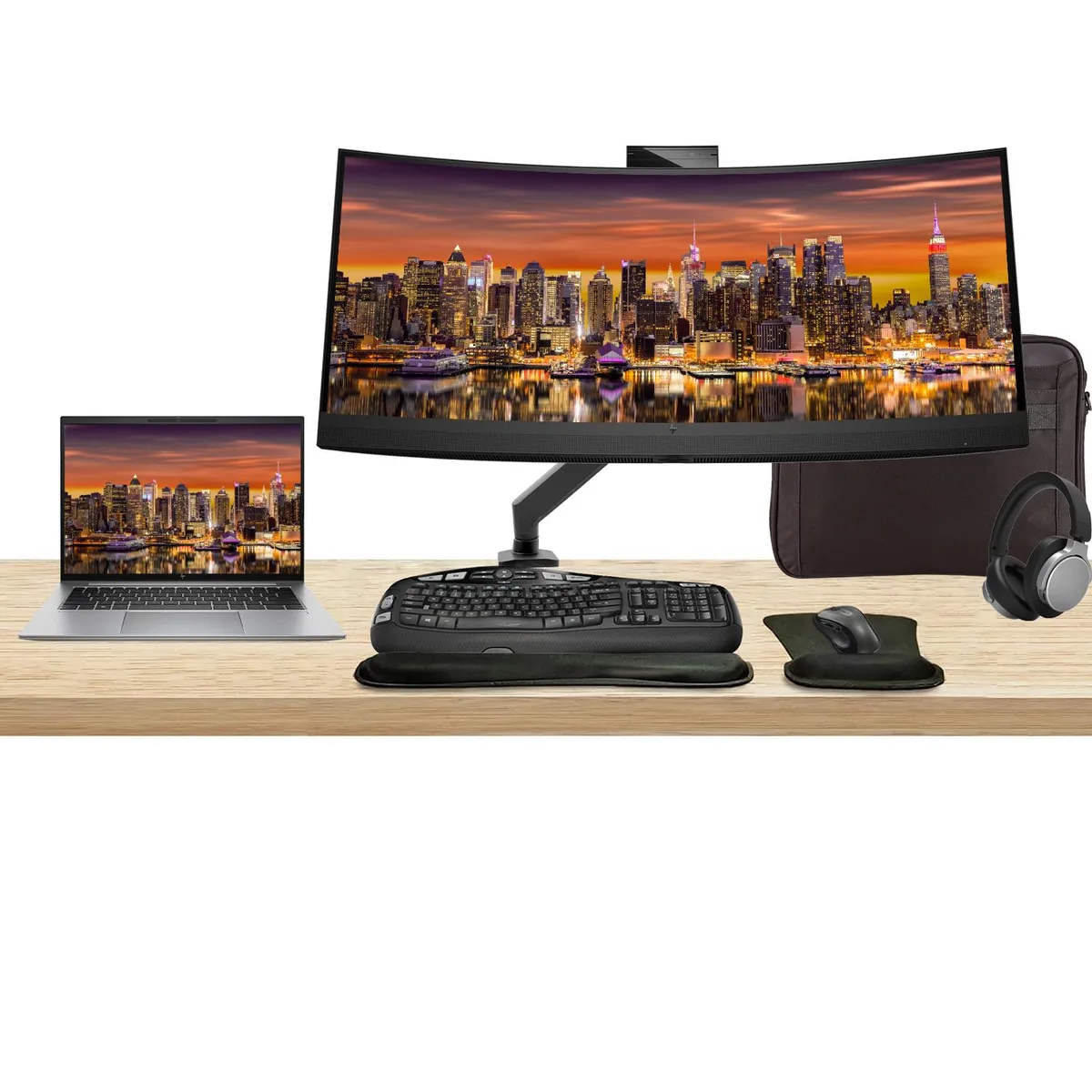 HP HP ZBook Firefly G10 14" i7 16GB 512GB + Z34c 34" Monitor Bundle — product photo