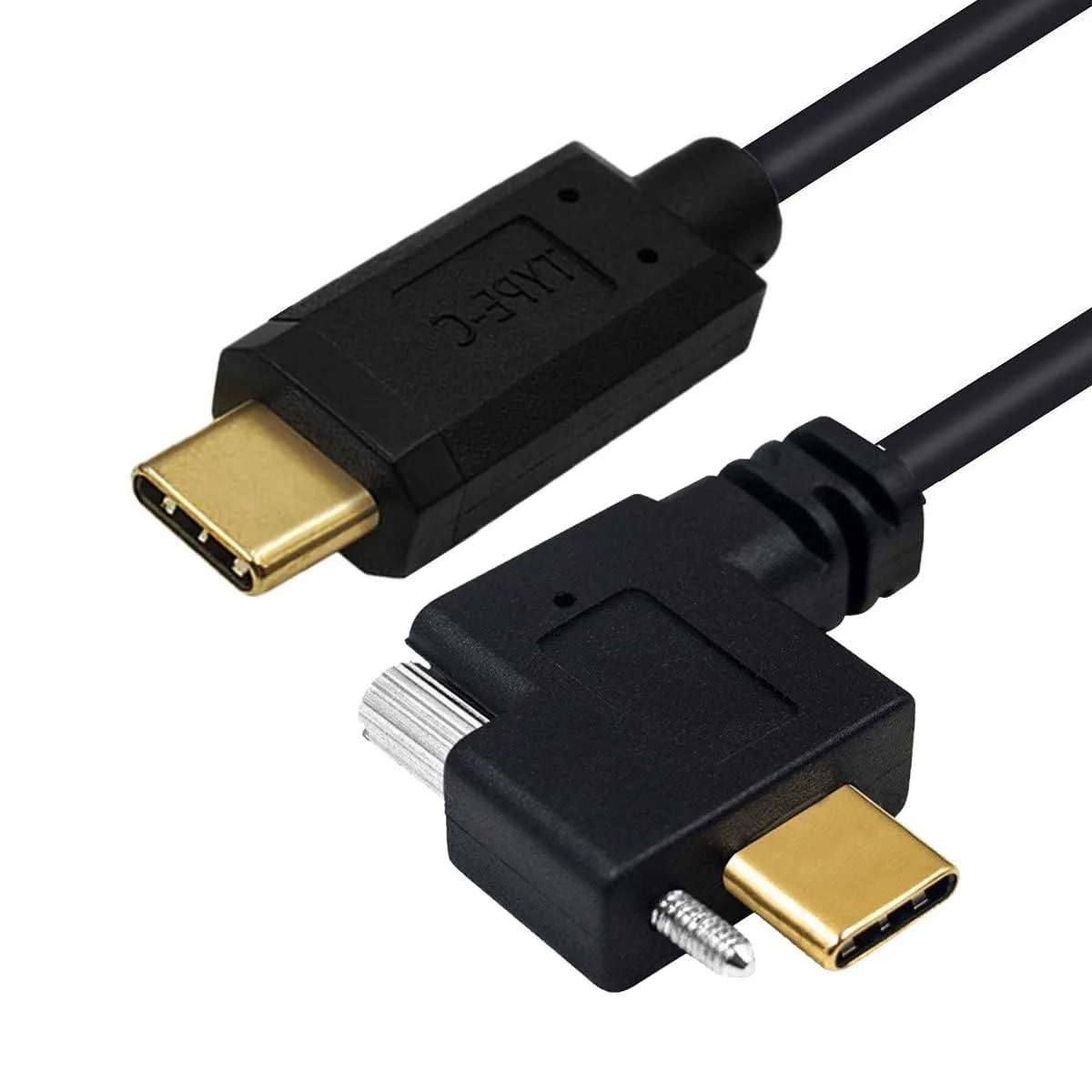 Fervit Fervit USB C to C Cable 90 Degree Angled Flat Extension with Screws 10Gbps 65W — product photo