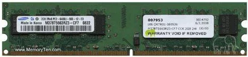 Gigaram Gigaram 2GB PC2-6400 DDR2-800 240-pin DIMM memory upgrade — product photo