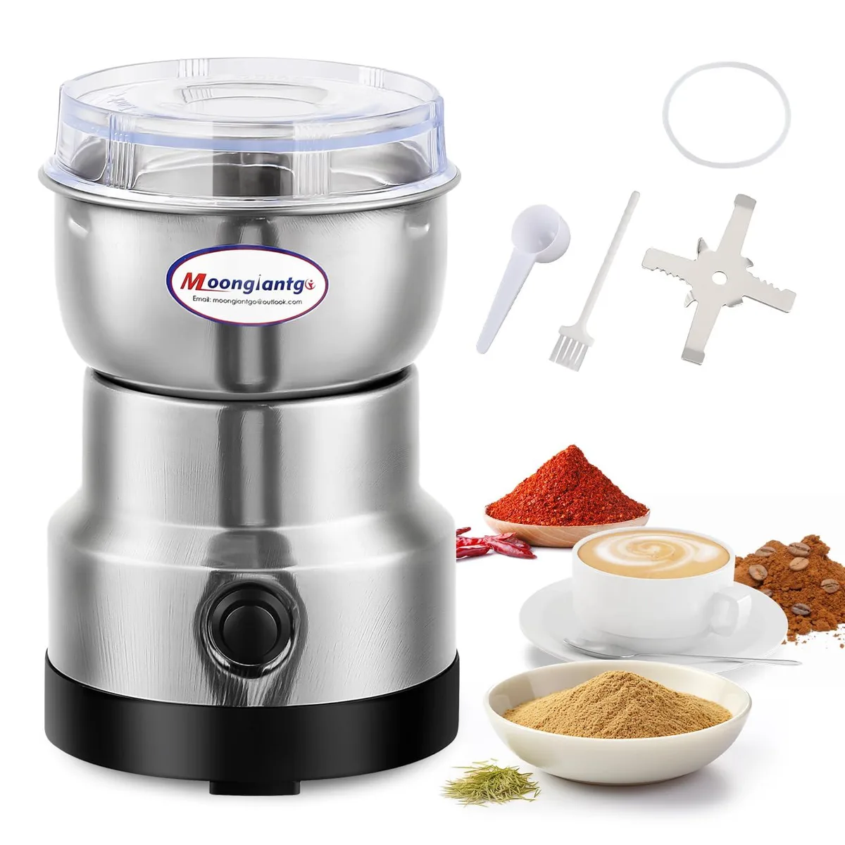  Moongiantgo MG-QY-10 coffee grinder 200W 300ml 110V — product photo