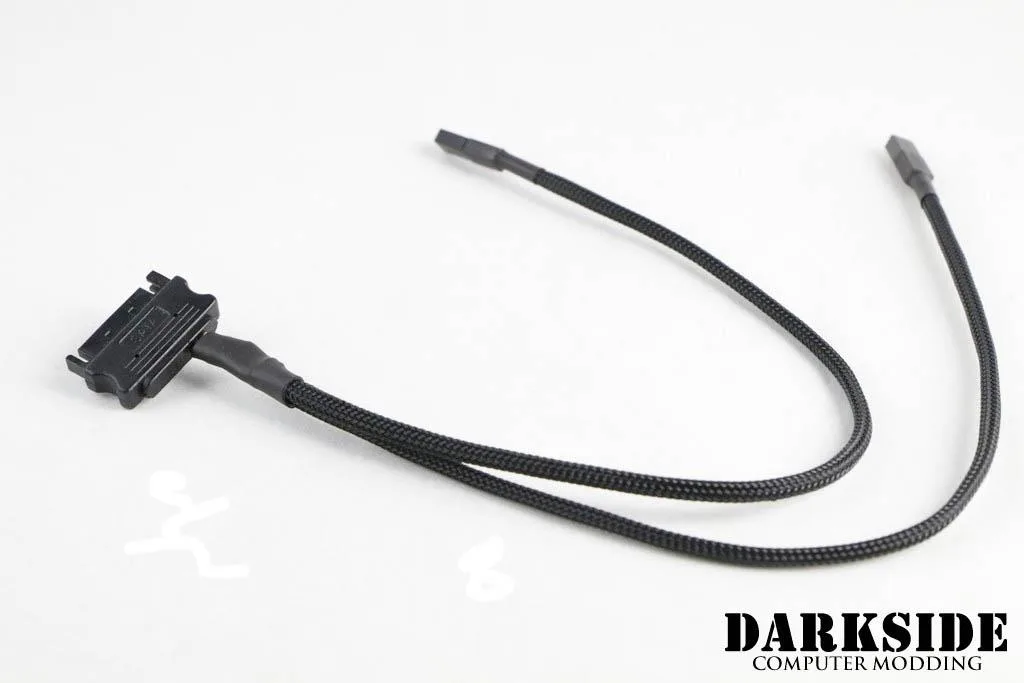Darkside Darkside 2-Way Connect SATA Splitter Cable 30cm Type 18 Black DS-1021 — product photo