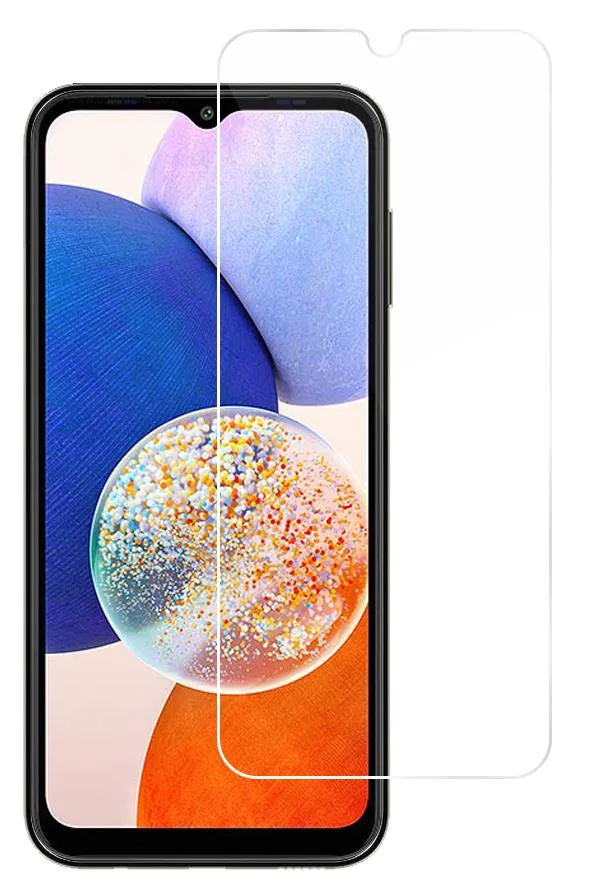 Nakedcellphone Nakedcellphone Tempered Glass Screen Protector for Samsung Galaxy A14 5G (2023) 9H .33mm Clear — product photo