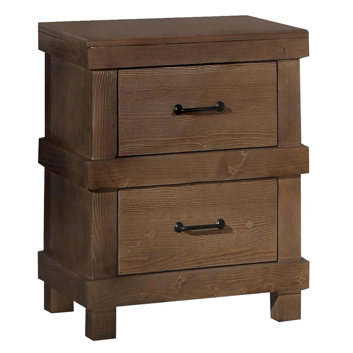 tuphen tuphen Antique Oak 2-drawer Nightstand Bedroom Set — product photo