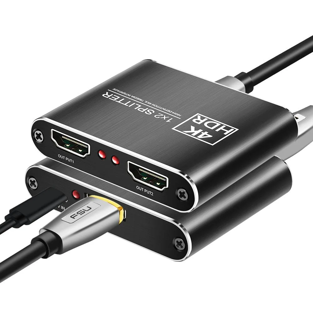 LUOM LUOM OZF10 1×2 HDMI Splitter 4K@60Hz 10.5Gbps Black — product photo