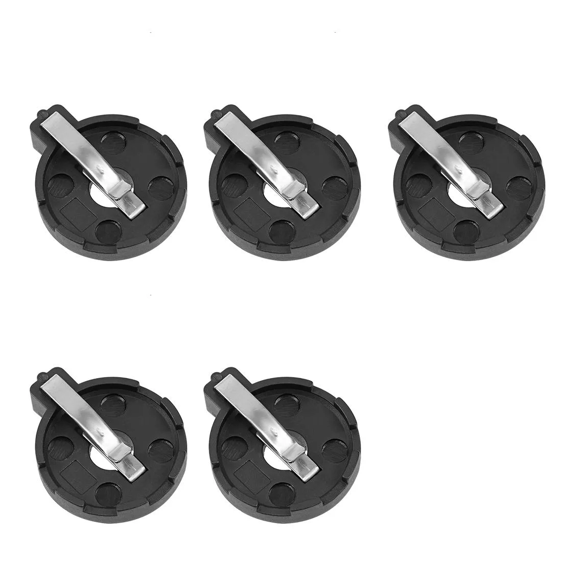 Unique-Bargains Unique-Bargains CR2032 CR2025 CR2016 Horizontal Battery Holder Black 5 Pcs — product photo
