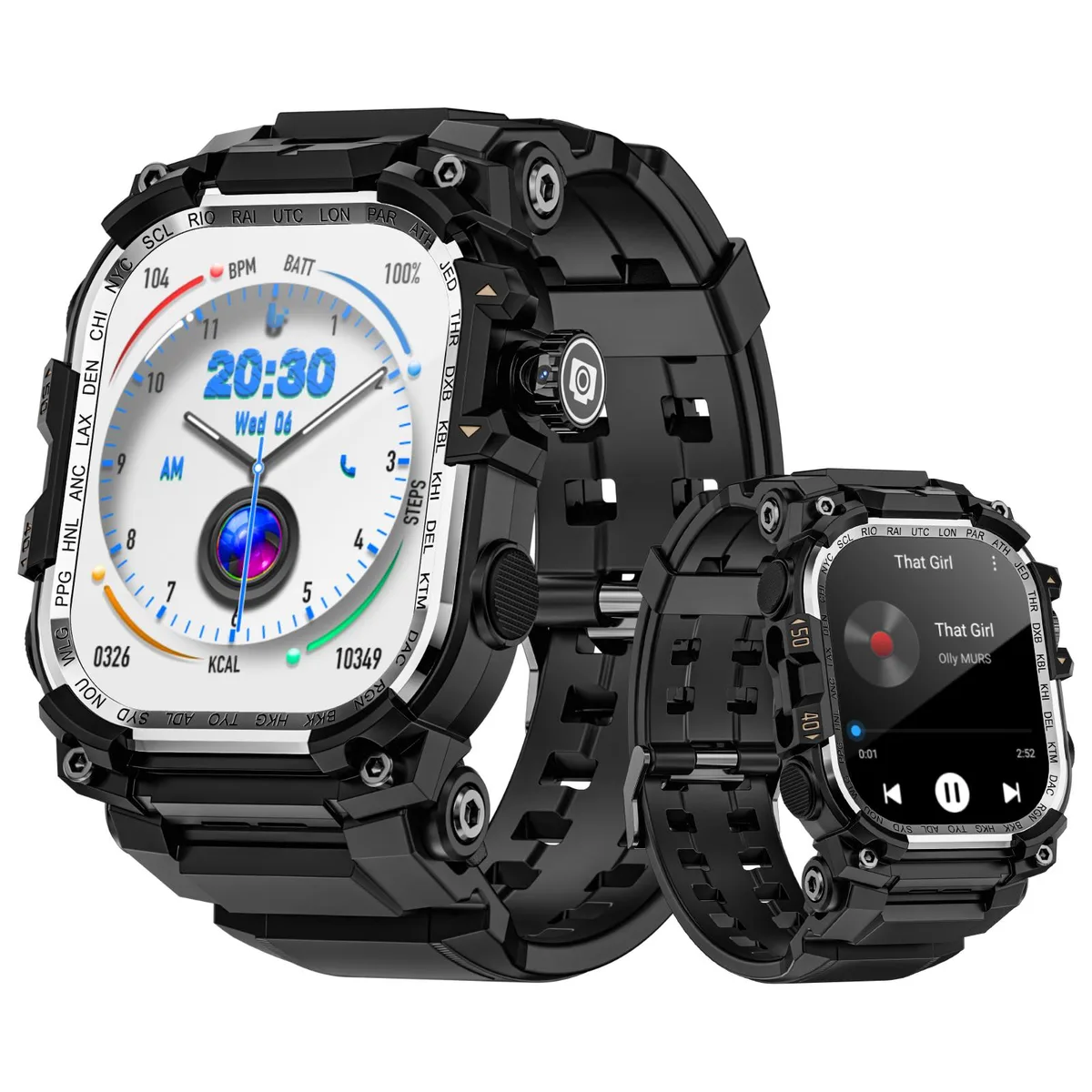 LOKMAT LOKMAT APPLLP 7 MAX Smart Watch 2.06-inch AMOLED 32GB Silver — product photo