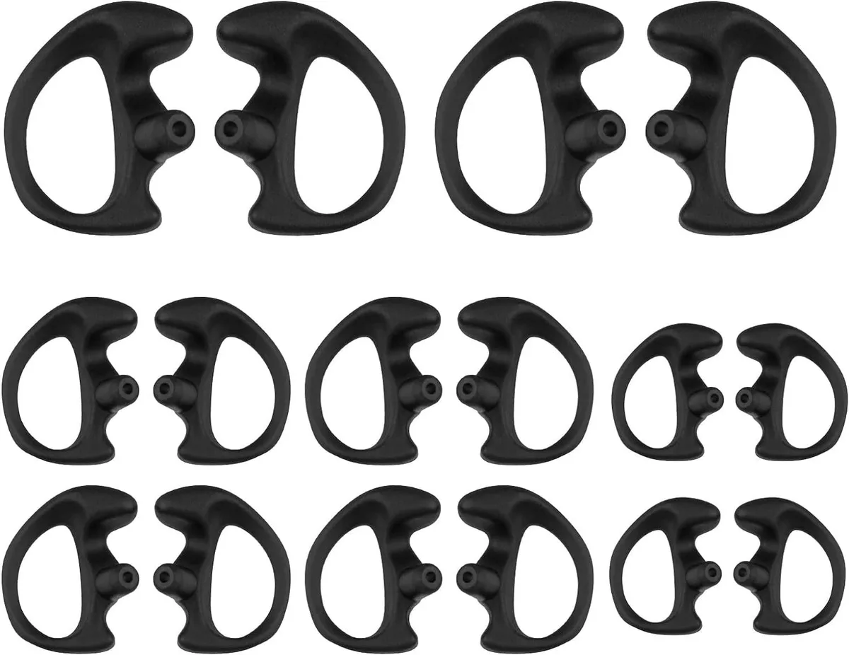 usbroway usbroway Silicone Earmold Kit 8 Pair Black Large Medium Small — product photo