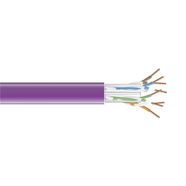 Black Box Corporation Black Box EYN864A-PB-1000 network ethernet cable 1000 ft violet Cat6 solid UTP CMR 550 MHz 23 AWG — product photo