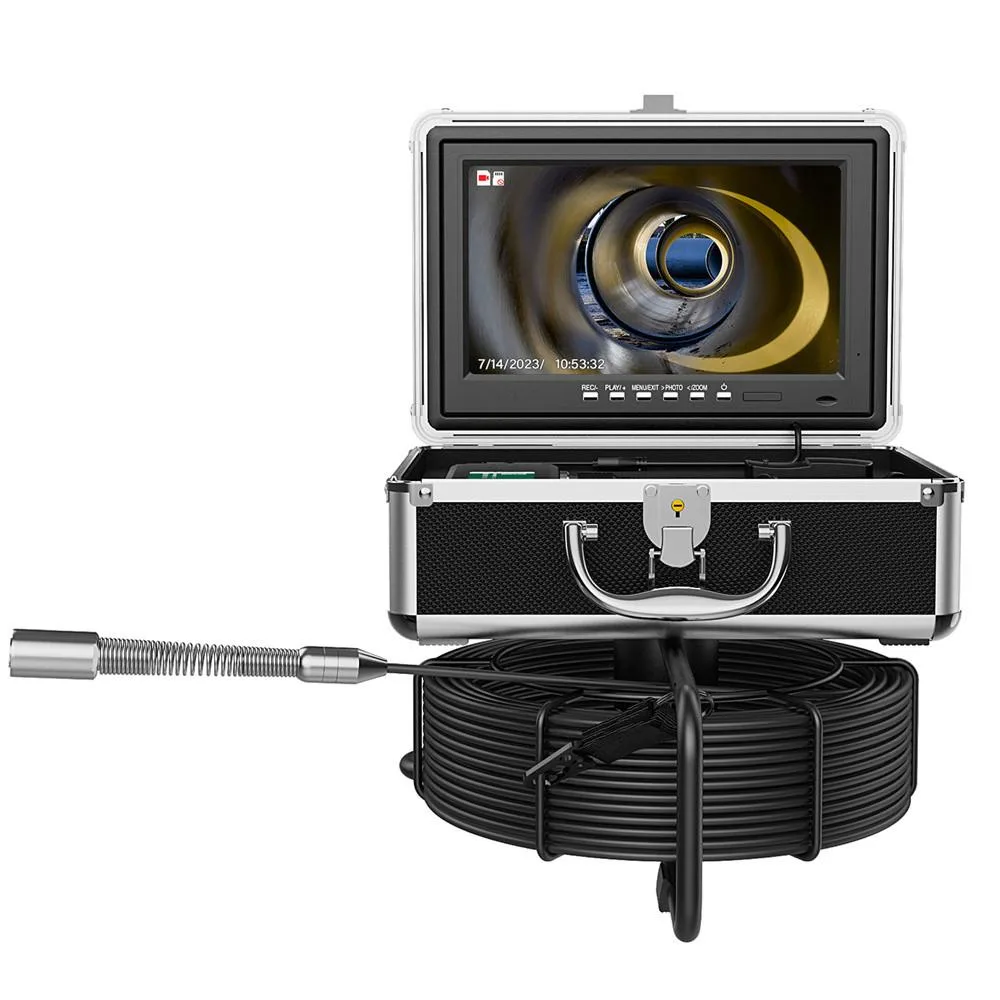 visiPower visiPower 10" AHD Sewer Inspection Camera 50m Cable 12 LED 512Hz Transmitter — product photo