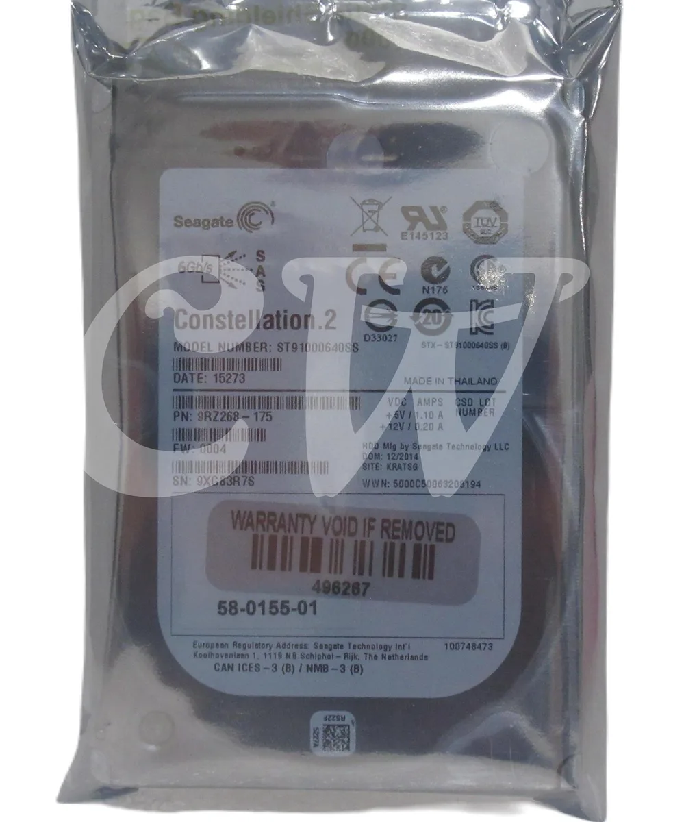 Seagate Seagate Constellation.2 ST91000640SS 1TB 7200RPM 2.5" SAS internal hard drive — product photo