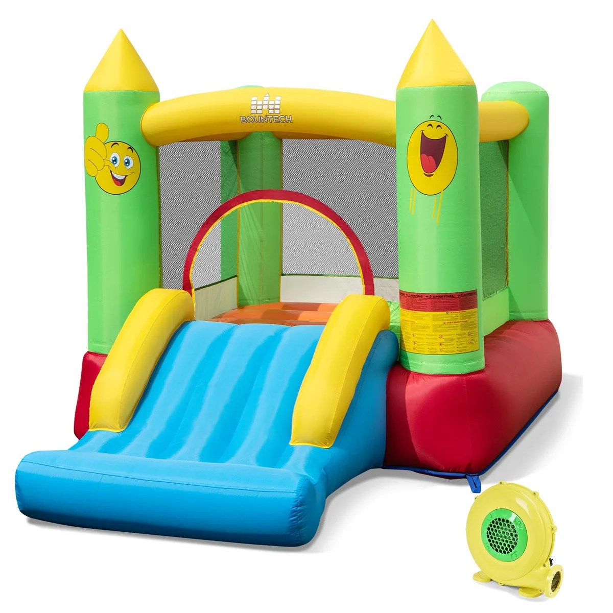 SlickBlue SlickBlue Inflatable Bounce House with Slide 480W Blower Multi — product photo