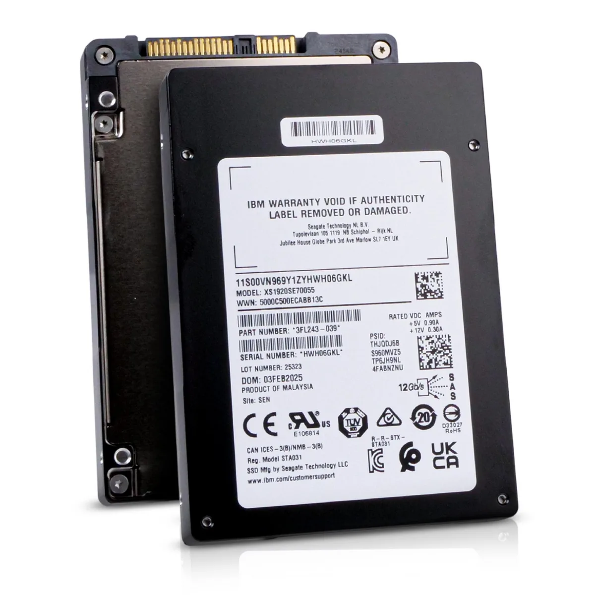 Seagate Seagate Nytro 3350 XS1920SE70055 1.92TB SAS 12Gb/s enterprise SSD — product photo