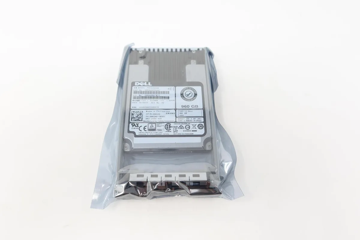 DELL DELL PX04SRB096 4KG4X 960GB SAS 12Gb/s 2.5in SSD Gen13 caddie — product photo