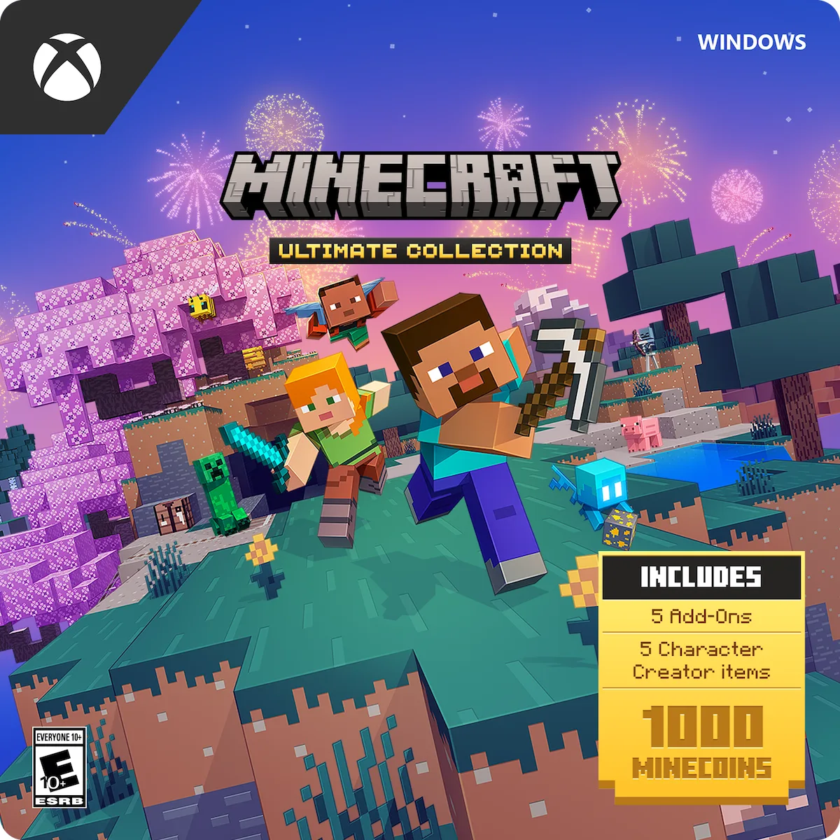 Digital code card for Minecraft Ultimate Collection Windows download