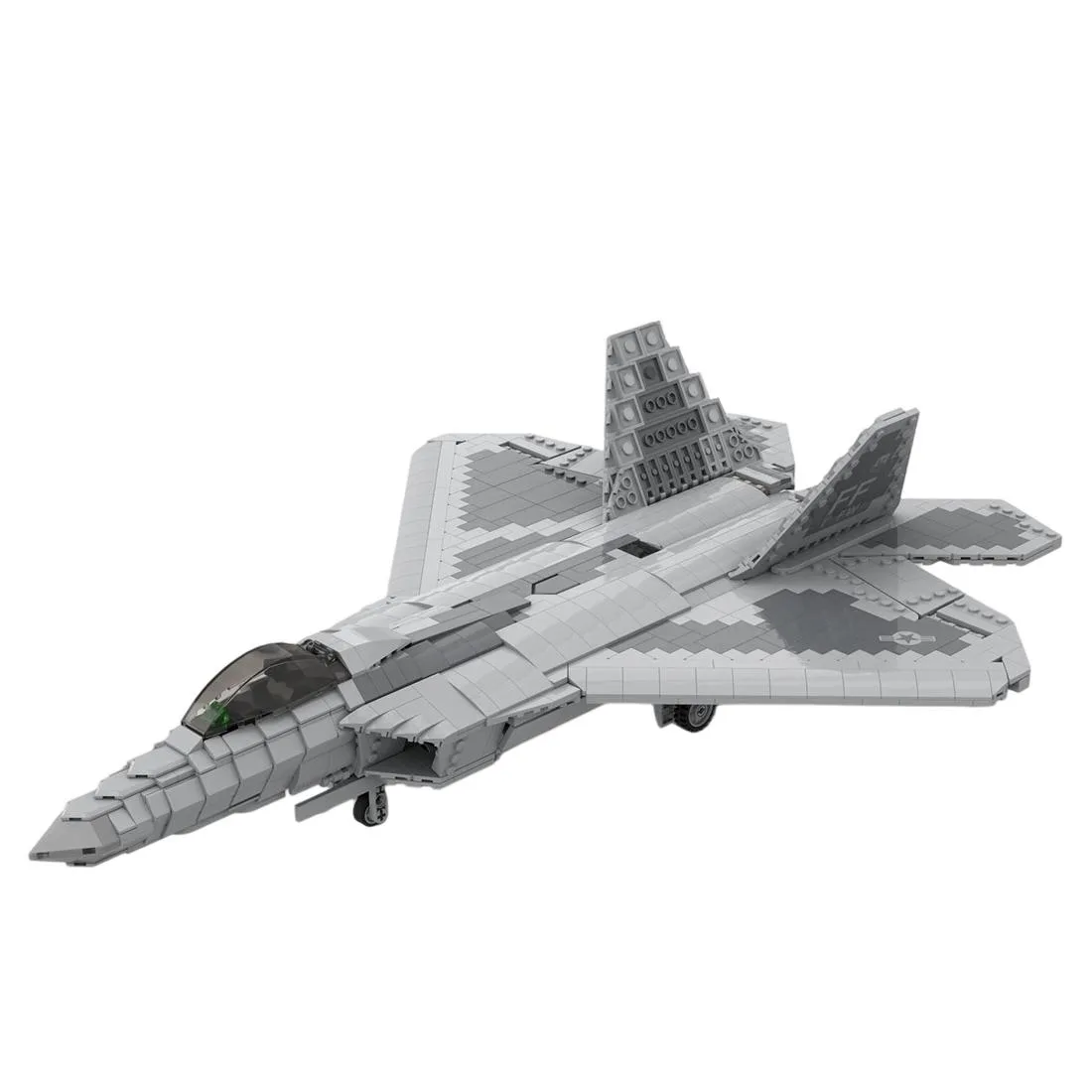 ZITIANYOUBUILD ZITIANYOUBUILD MOC-105520 1/35 F-22 Fighter Building Blocks 1624PCS — product photo