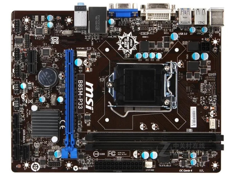 MSI MSI B85M-P33 LGA 1150 B85 DDR3 32GB Micro ATX Intel motherboard — product photo