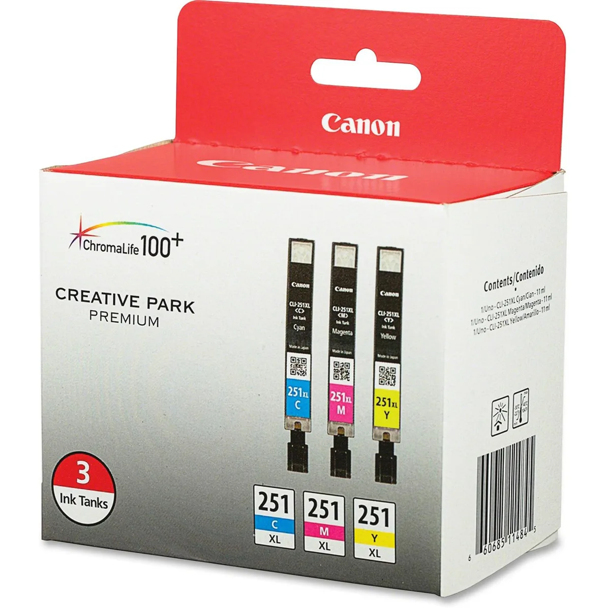 Canon Canon CLI-251XL 3-Pack Cyan Magenta Yellow — product photo