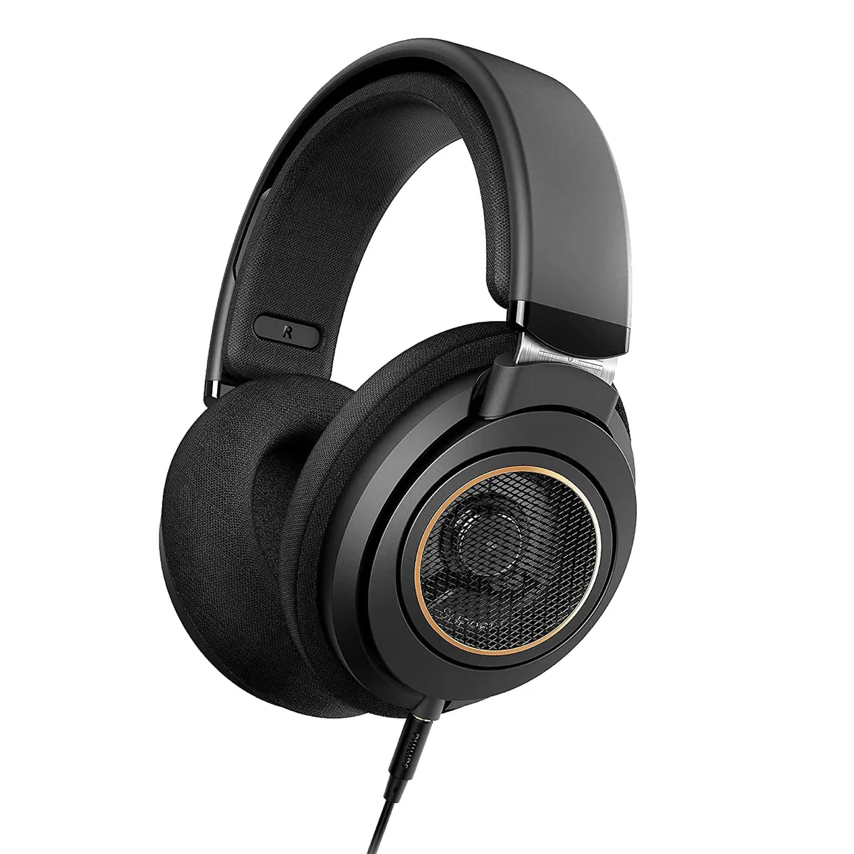  Philips SHP9600/00 Open-Back Over-Ear Headphones 50mm 32ohm 101dB 3.0m Cable Black — product photo