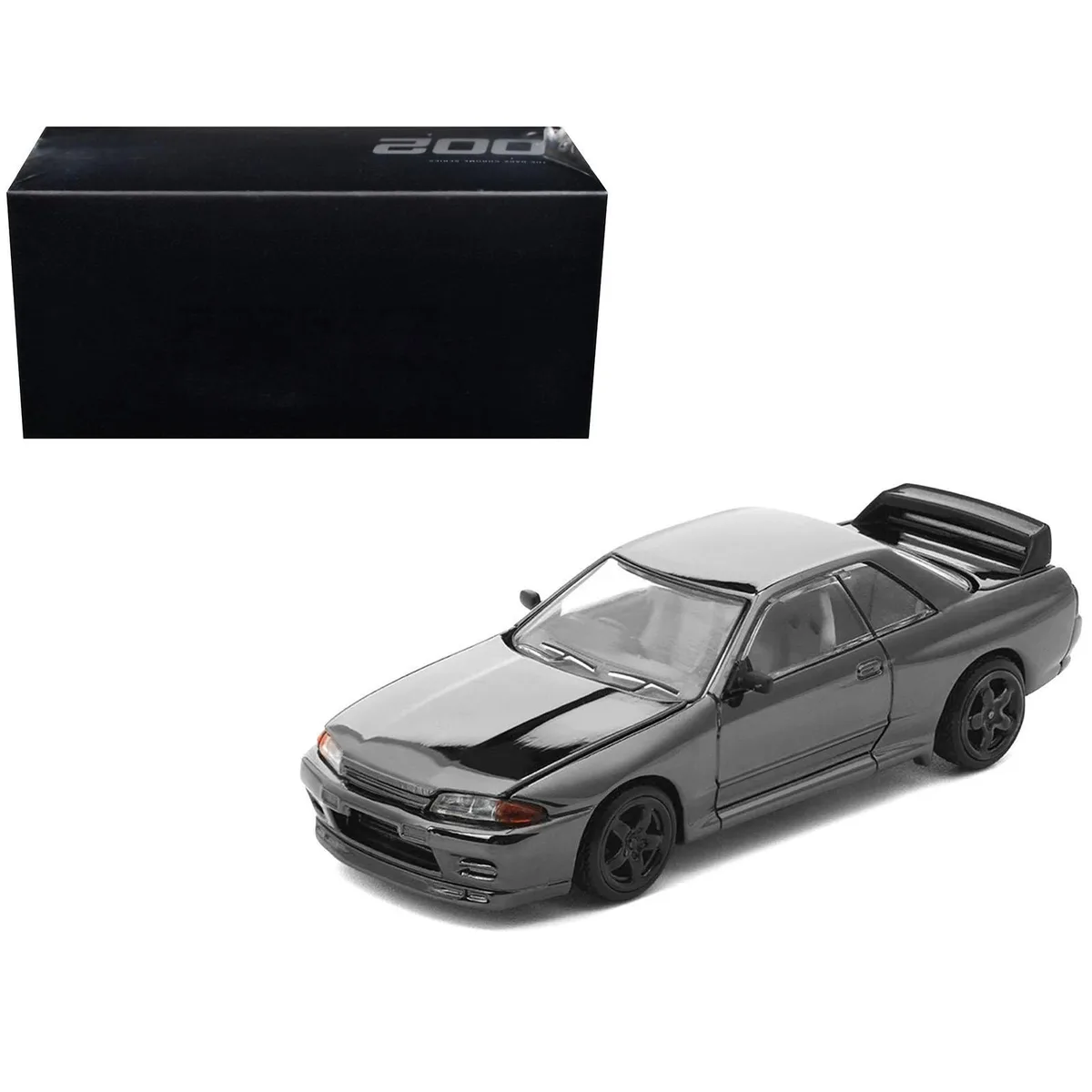 Pop Race Pop Race GTR R32 RHD Dark Chrome 1/64 Die Cast Hobby Collectible — product photo