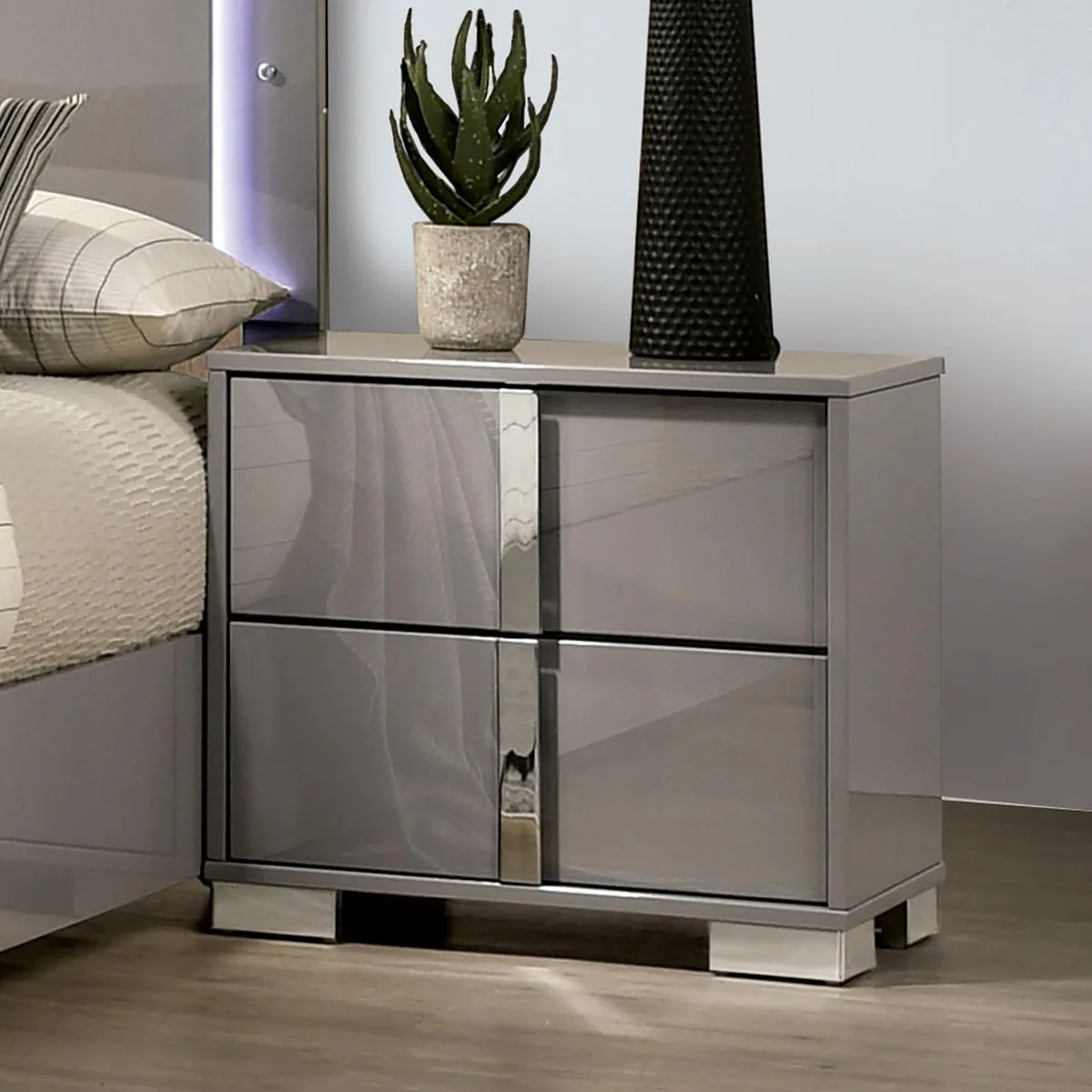 tuphen tuphen Light Taupe Nightstand 23.5" x 15.5" x 22 — product photo