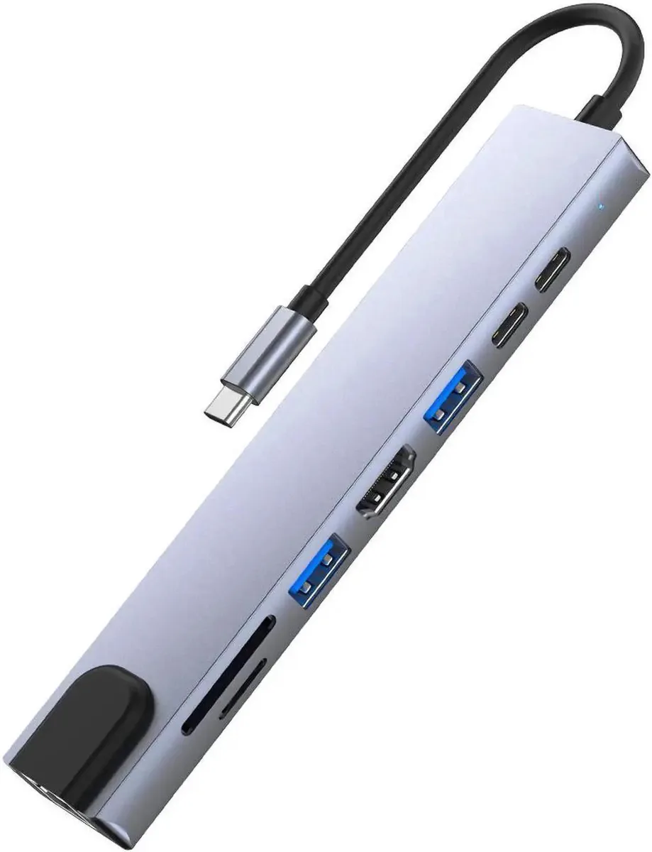 SMUGDESK SMUGDESK 8-in-1 USB-C Docking Station 4K HDMI Gigabit Ethernet 87W PD — product photo