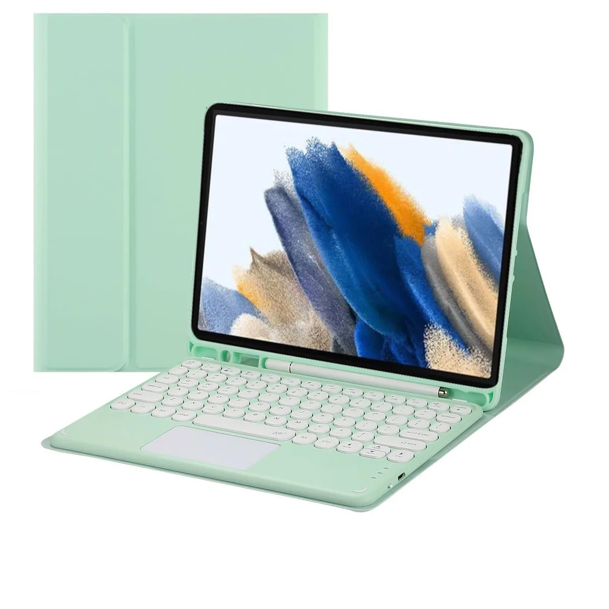 Timoom Timoom Bluetooth Keyboard Case for Samsung Tab A8 10.5" 2022 Green — product photo