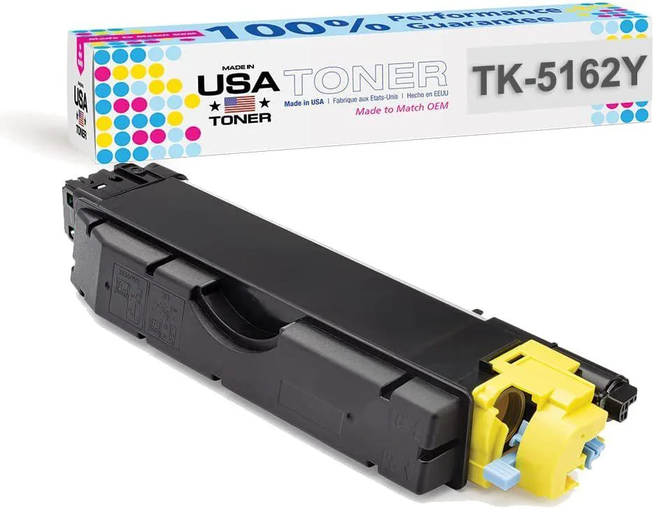 MADE IN USA TONER MADE IN USA TONER TK-5162Y Yellow Toner Cartridge 12000 Pages — product photo