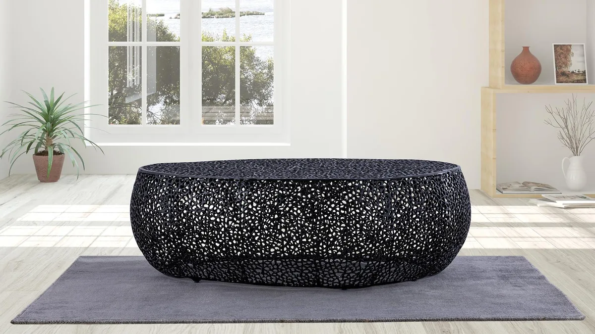 tuphen tuphen T3601-50 Oval Coffee Table Black — product photo