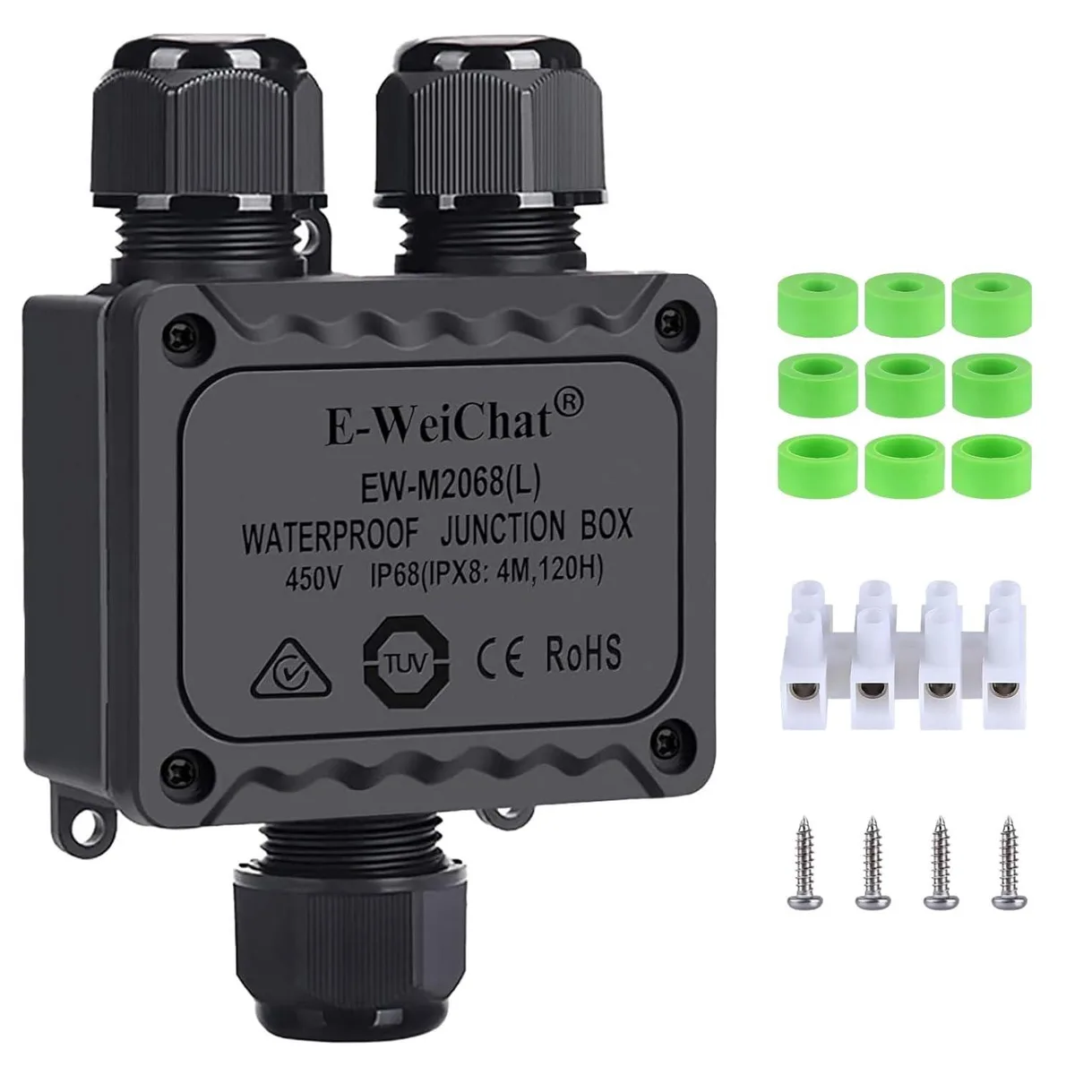 BONAEVER BONAEVER 3-Way Y Junction Box IP68 40A 450V 5-12mm — product photo