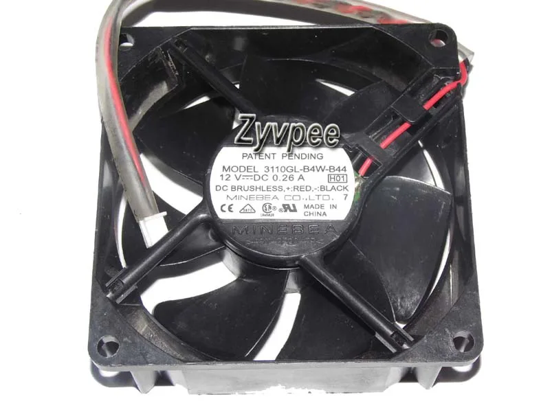 Zyvpee Zyvpee 3110GL-B4W-B44 80×15 mm 12 V 0.26 A 2-pin case fan — product photo