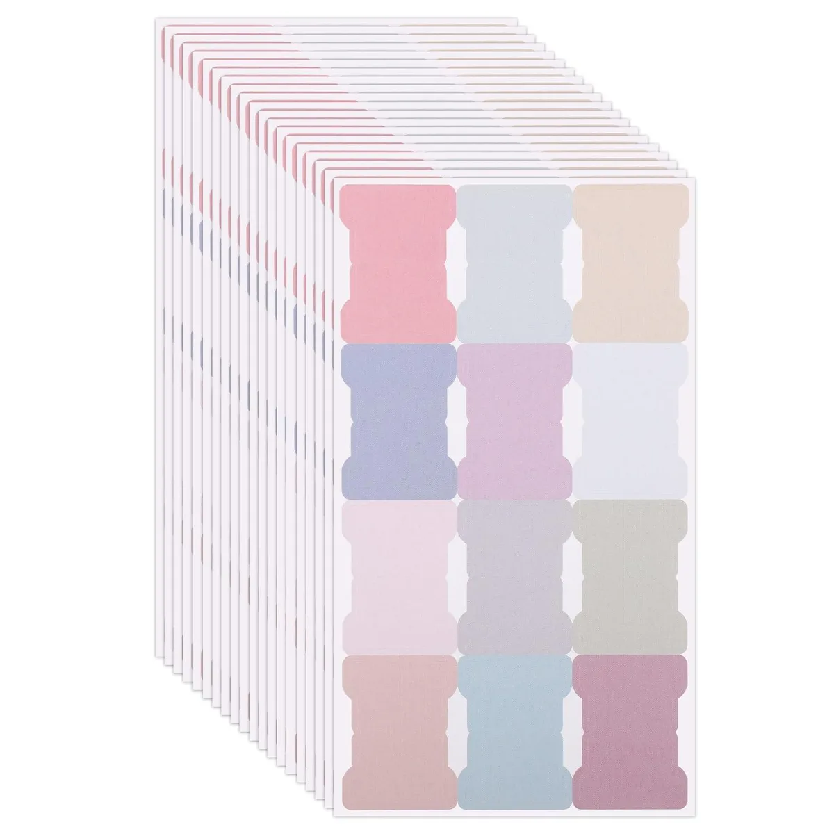  XIHIRCD 1016610 Sticky Index Tabs 20 Sheets 240 Pieces 12 Colors Double Sided 2.5 x 1.75 cm — product photo