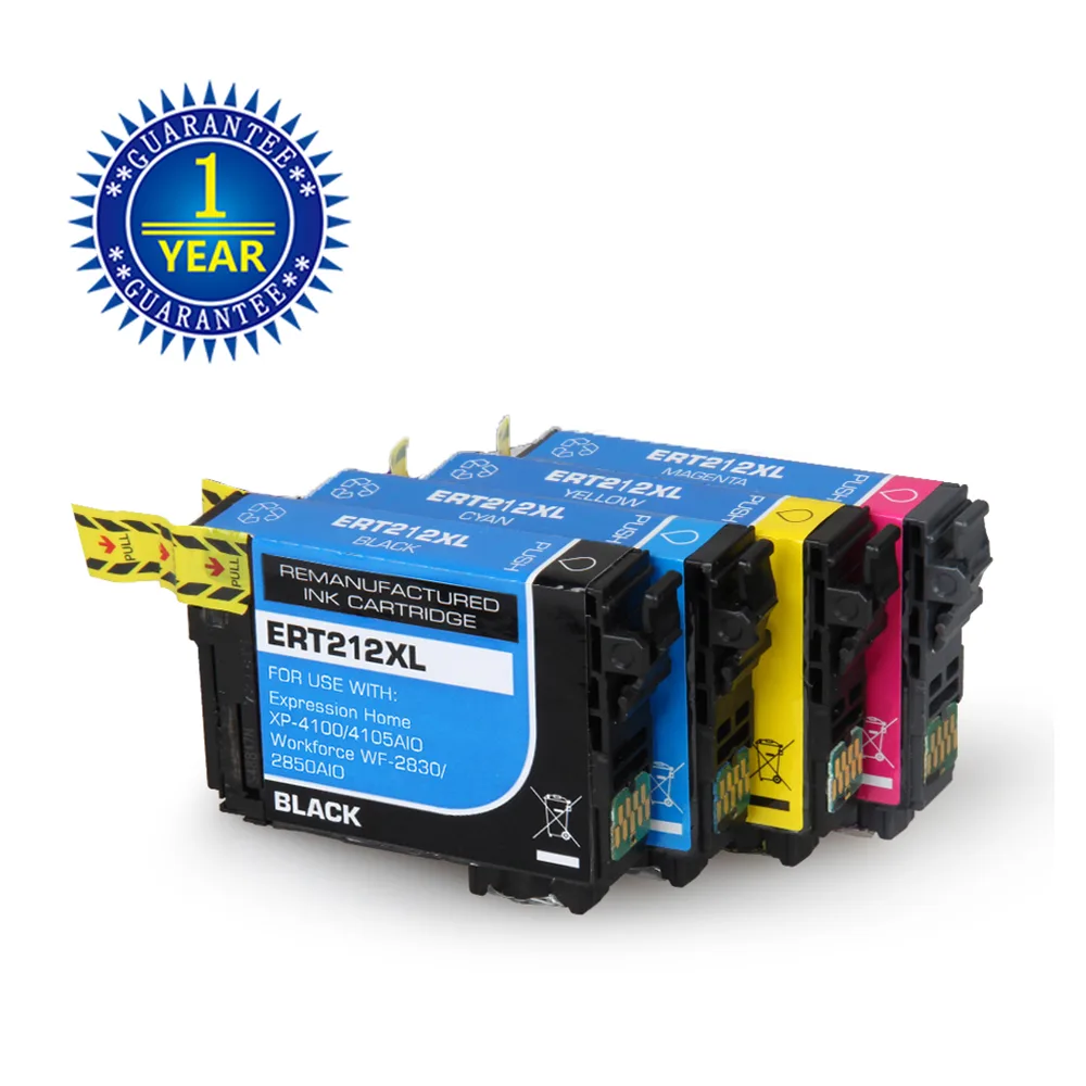 V4ink V4ink T212XL 4 Pack Ink Cartridge Black Cyan Magenta Yellow — product photo