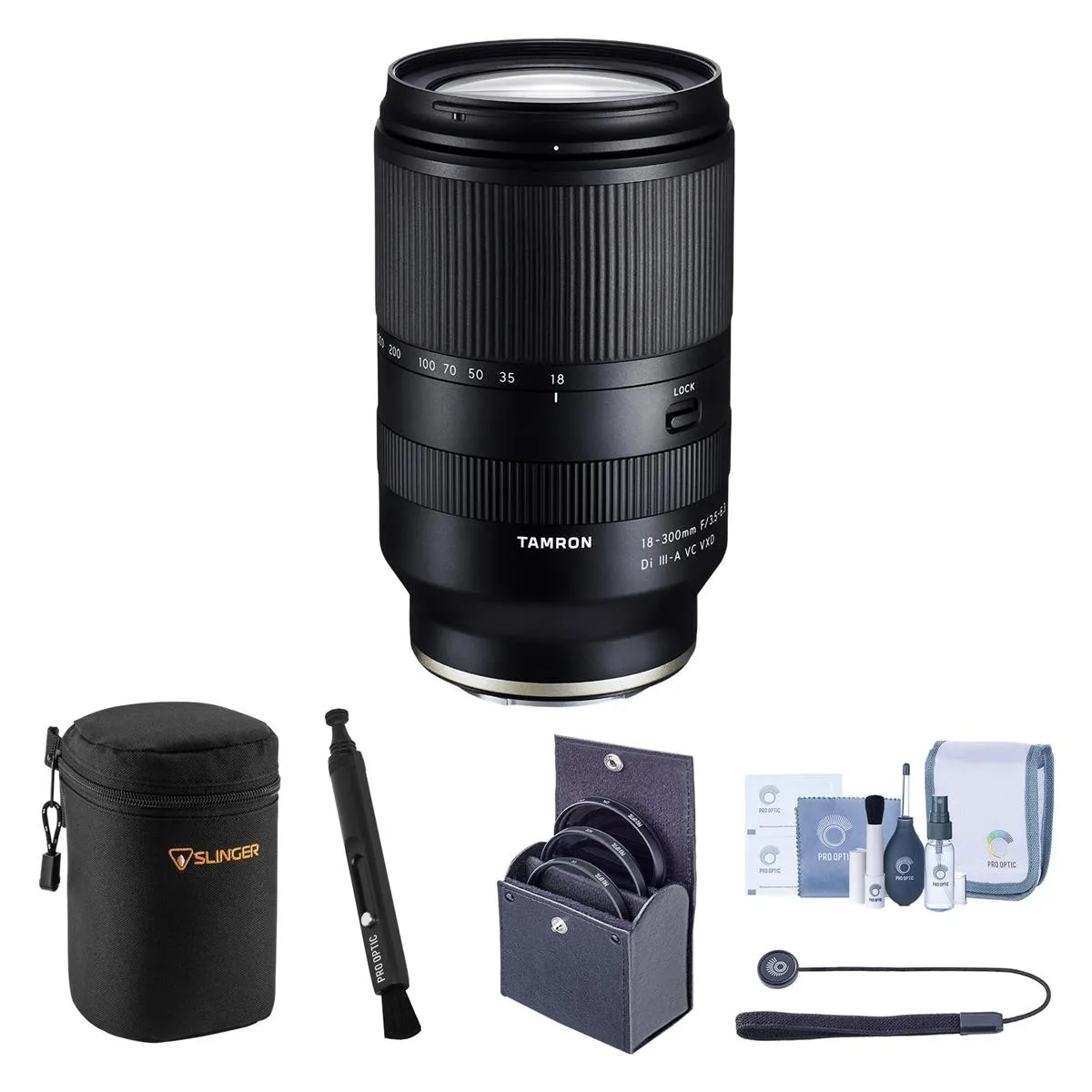 Tamron Tamron 18-300mm f/3.5-6.3 Di III-A VC VXD Lens for Sony E Bundle — product photo