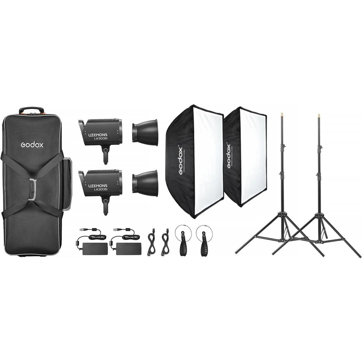 Godox Photo Equipment Co. Ltd Godox Litemons LA300Bi 330W Bi-Color LED Studio 2-Light Kit — product photo