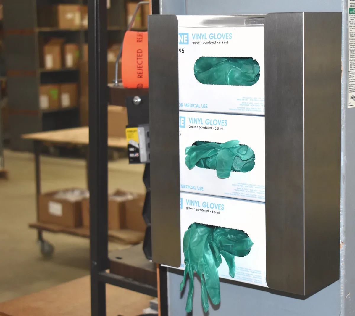 Omnimed Omnimed Magnetic Triple Glove Tissue Dispenser Holder home health care — product photo