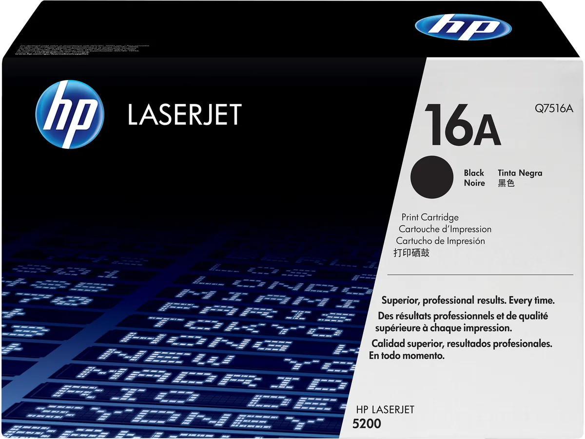 HP HP Q7516A 16A Black Toner Cartridge 12000 Pages — product photo