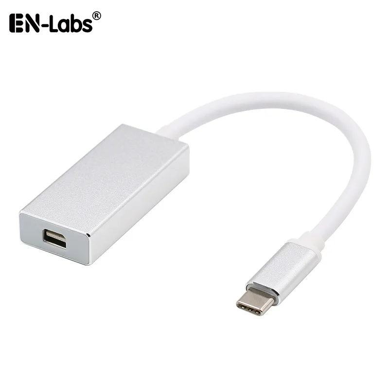 EN-Labs EN-Labs UC2MINIDPSL USB-C to Mini DisplayPort adapter 4K 60Hz aluminium silver — product photo
