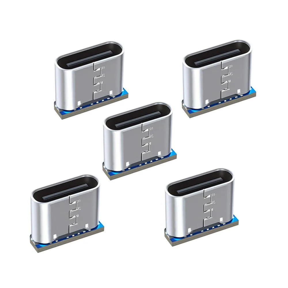 Fervit Fervit USB-C Female to Mini USB 5-Pin Solder Connector 5pcs — product photo