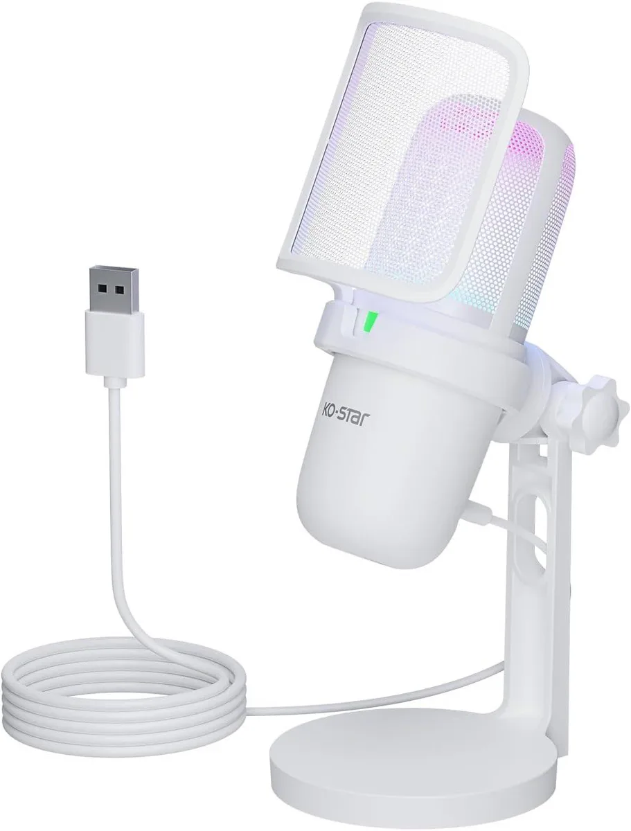 FIFINE FIFINE M-630S USB Microphone White RGB — product photo