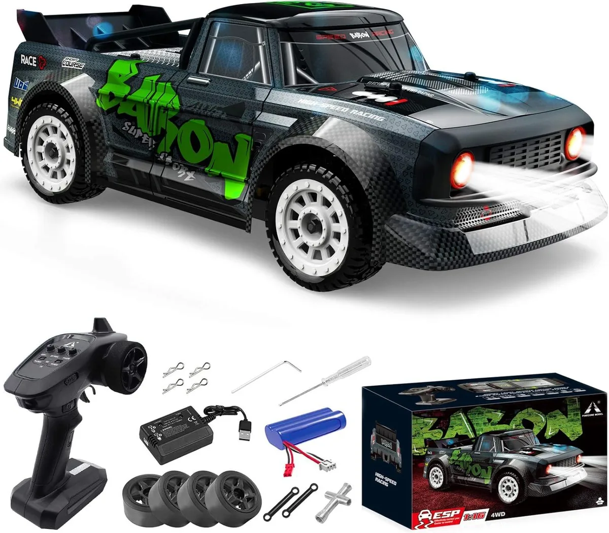 usbroway usbroway 1/16 4WD RC Car 20MPH 2.4Ghz Proportional Control — product photo