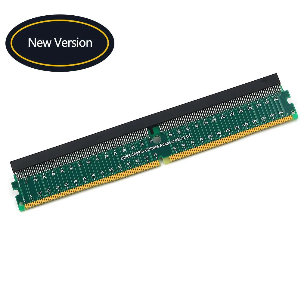 Green PCB DDR5 288-pin U-DIMM adapter card