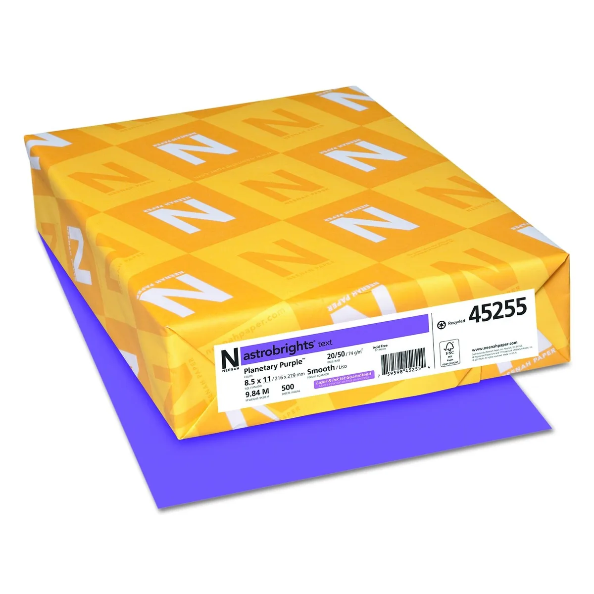 Neenah Paper Neenah Paper Planetary Purple 20 lb 8.5 x 11 500 sheets — product photo