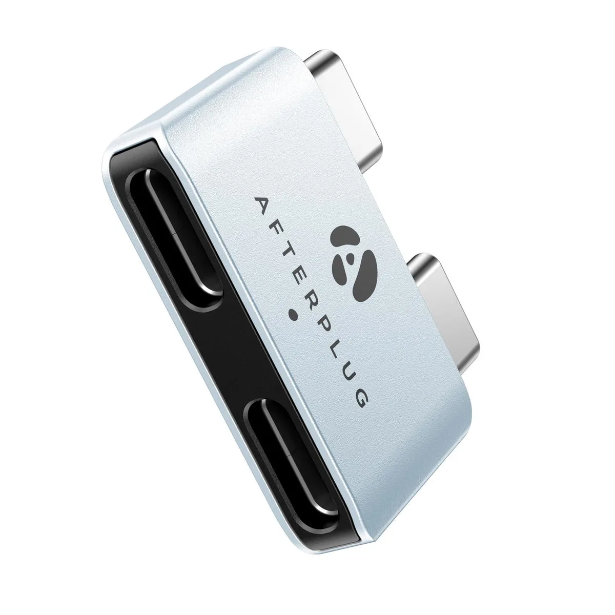 Afterplug APCCADPT01-SB dual USB-C extender blue — product photo