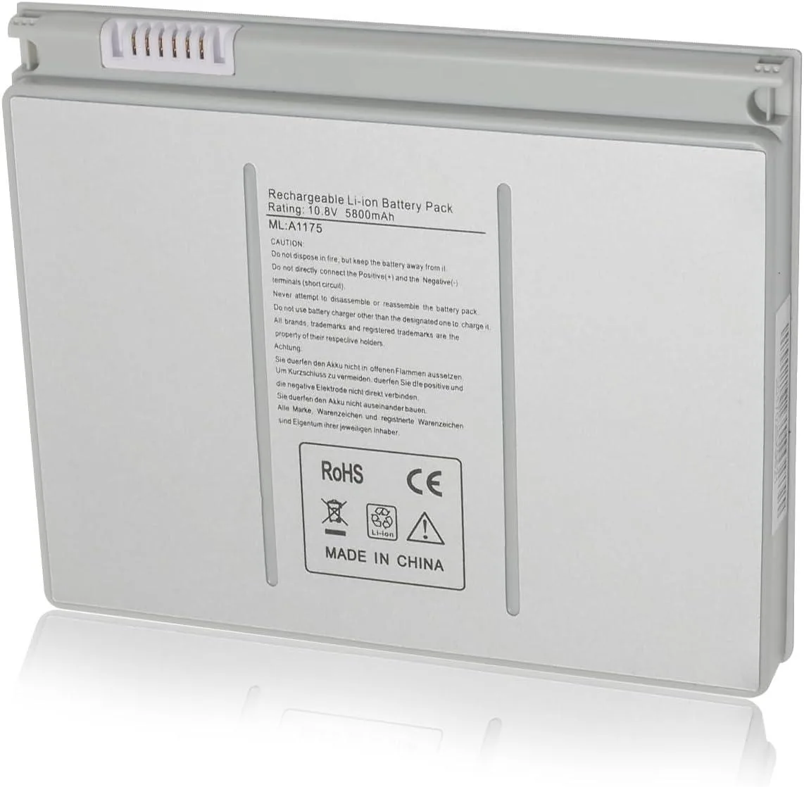 TAURKENAM TAURKENAM laptop battery 15" MacBook Pro A1175 10.8V 5800mAh — product photo