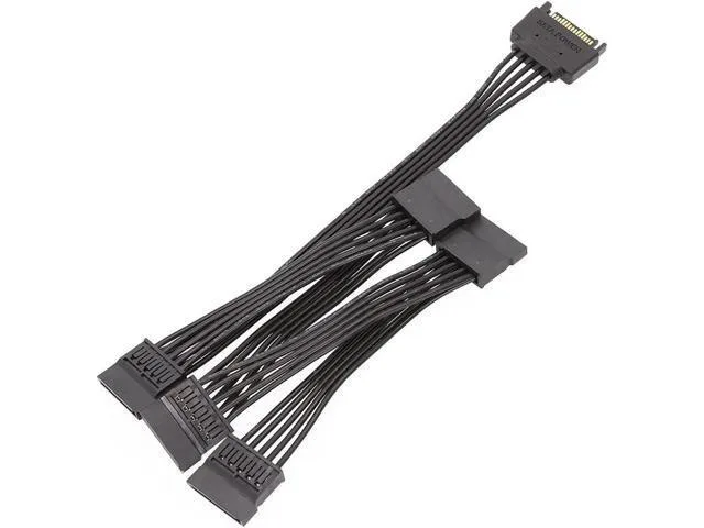 Manw Manw 15Pin SATA Power Splitter Cable 1 Male to 5 Female 60cm — product photo
