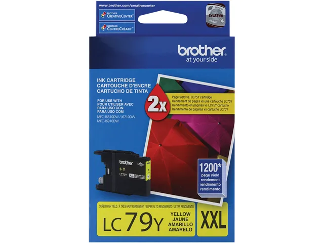 Brother Brother LC79Y Yellow Ink Cartridge 1200 Pages — product photo