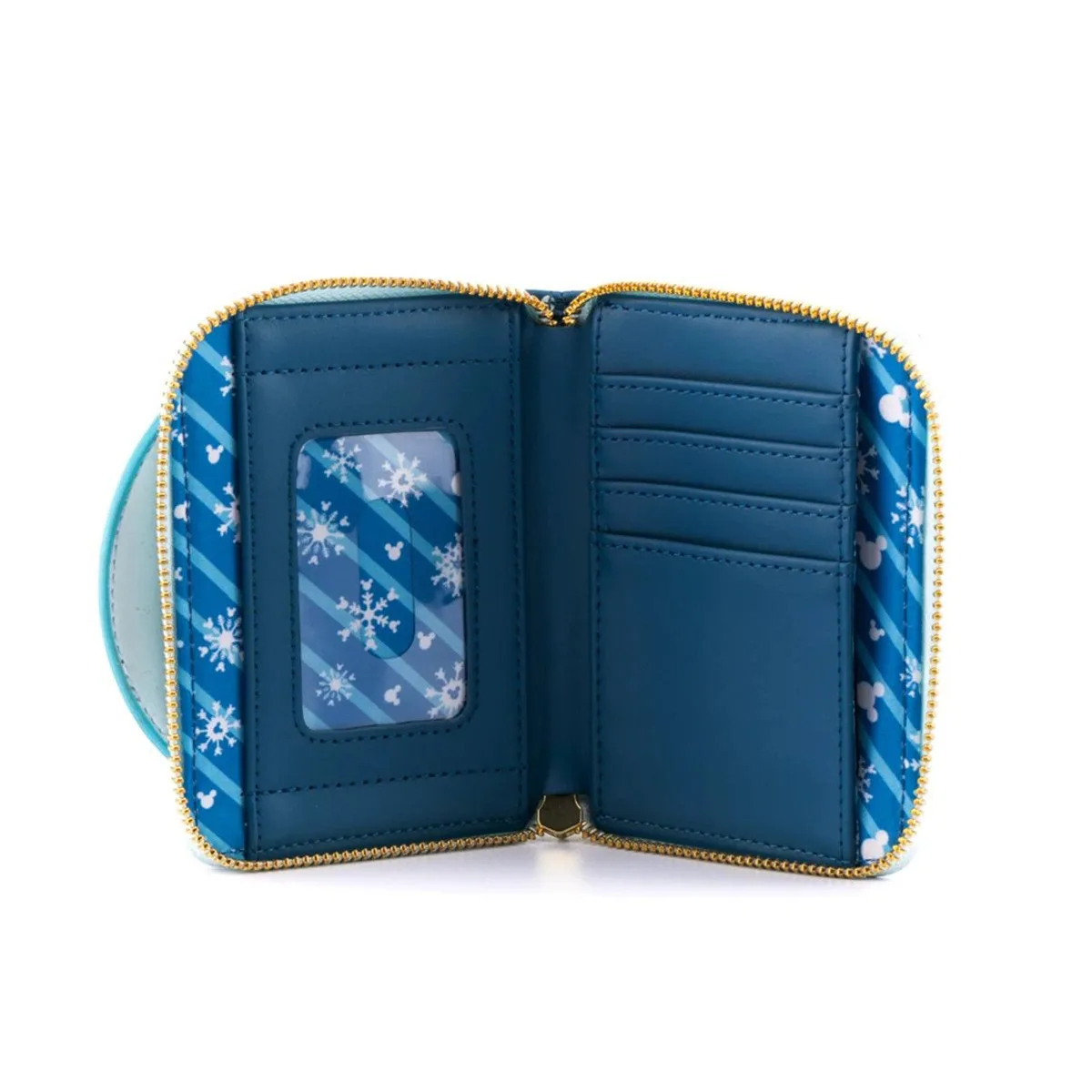 Loungefly Loungefly Disney Snowman Mickey Minnie Snow Globe Zip Wallet — product photo