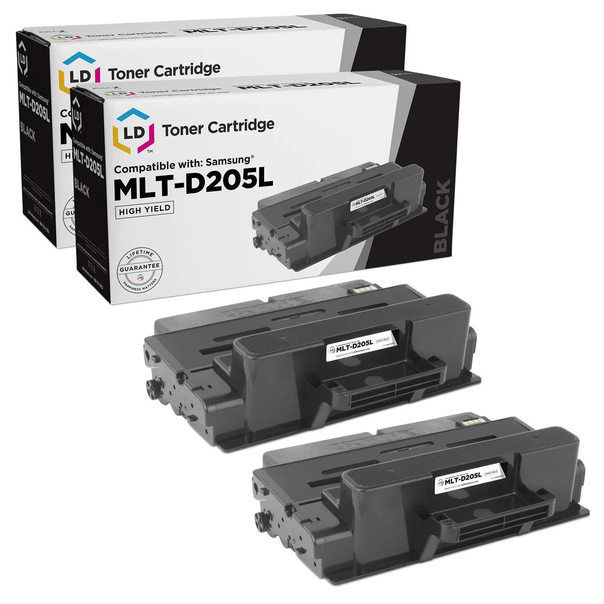 LD Products LD Products MLT-D205L High Yield Black Toner Cartridge 2-Pack — product photo